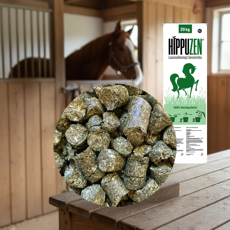 Hippuzen 100 % Hein&auml;pelletti n&auml;yte